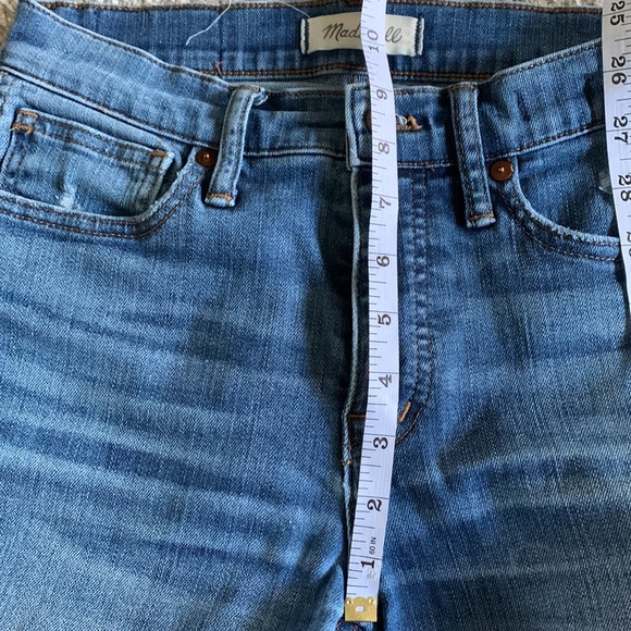 Madewell High Rise Skinny Distressed Frayed Ankle Jeans Womens 26 W - Picture 9 of 11